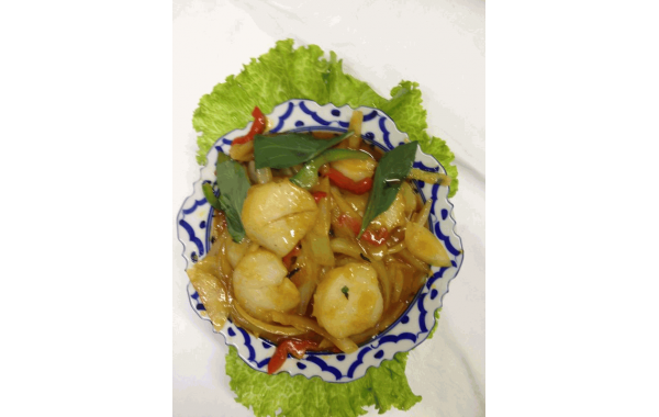 L35 Coquilles saint-jacquet sautées au basilic